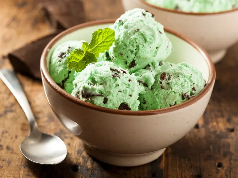 Helado choco menta