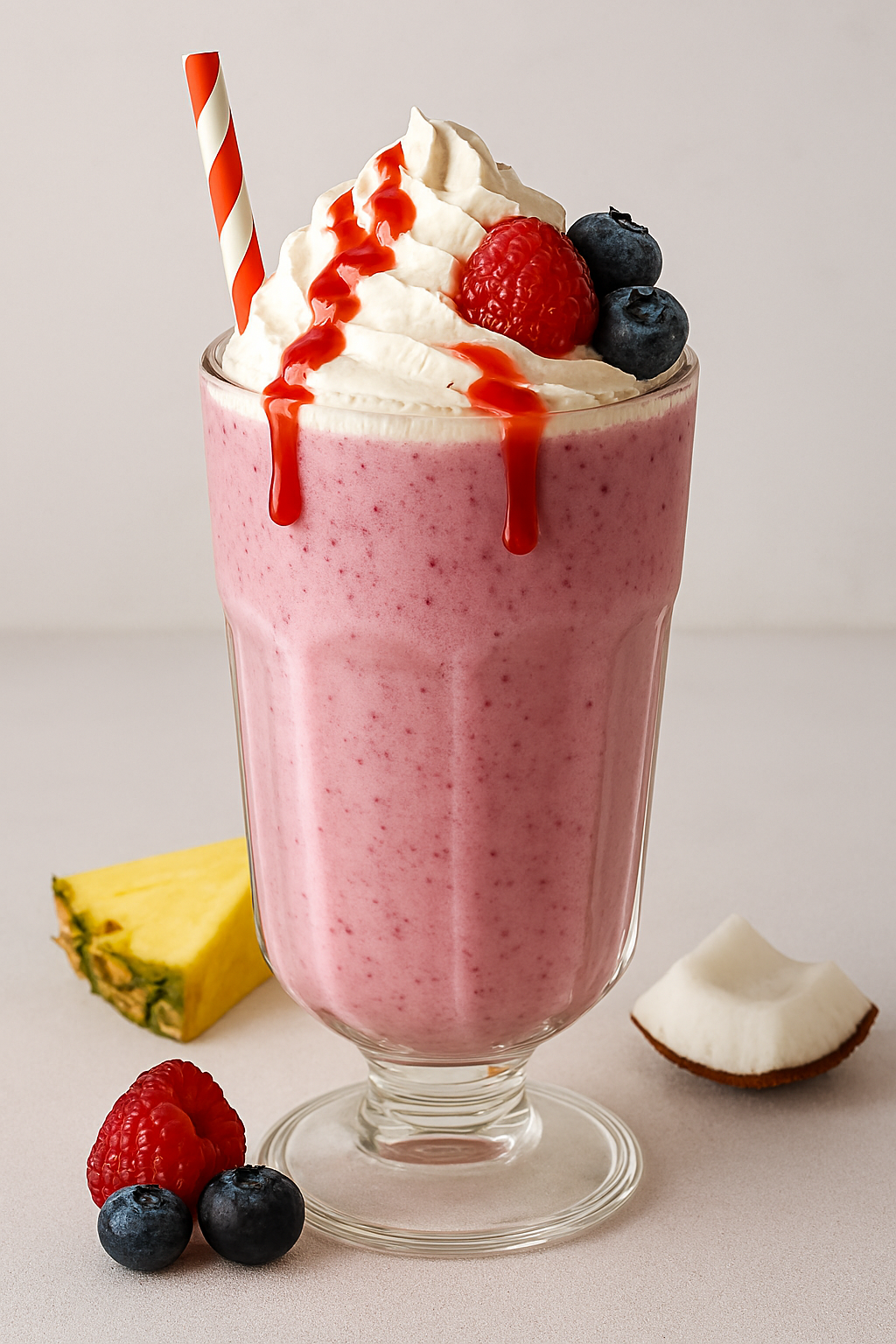 Batido de frutos rojos