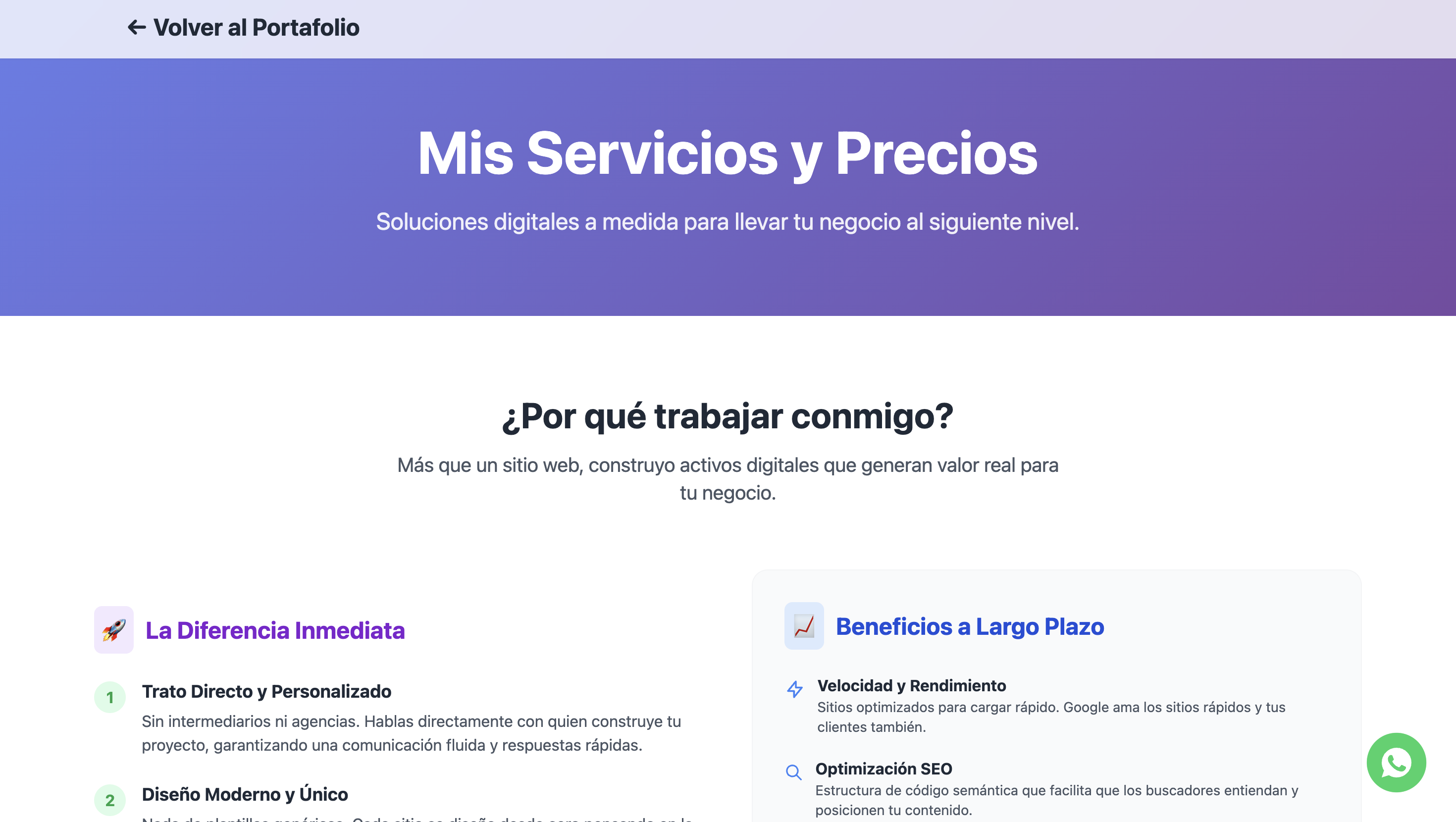 Precios y Servicios