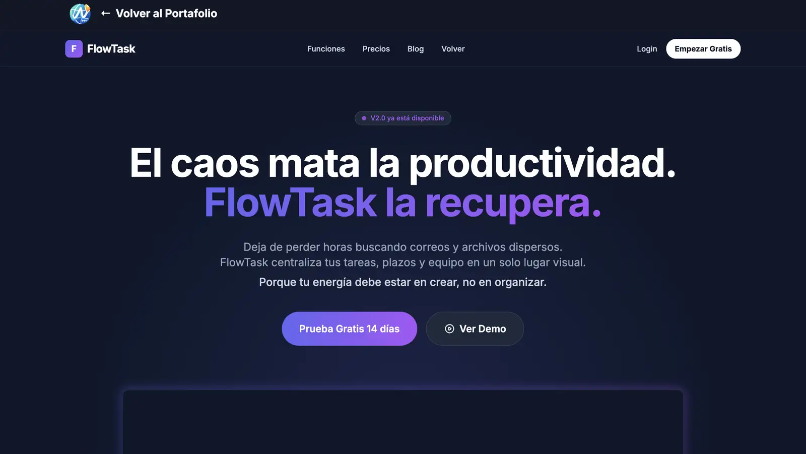 FlowTask - Gestión de Proyectos Simplificada