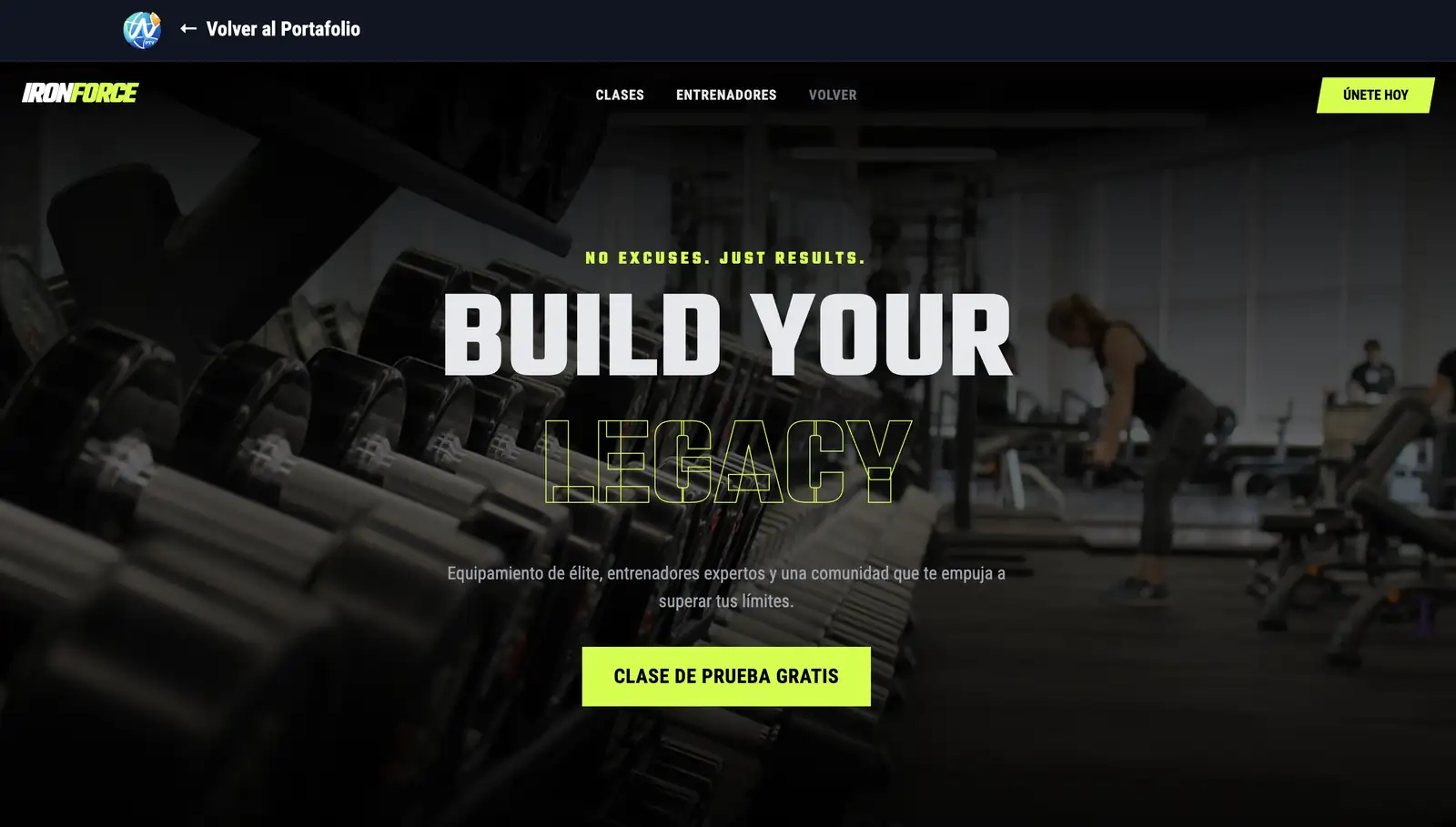 IronForce Gym - Entrena Sin Límites